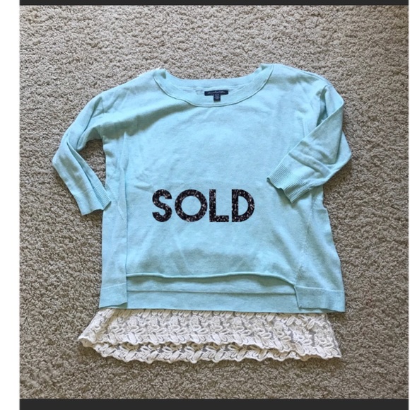 American Eagle Outfitters Sweaters - 🎈lowest🎈final AE soft light blue/aqua sweater